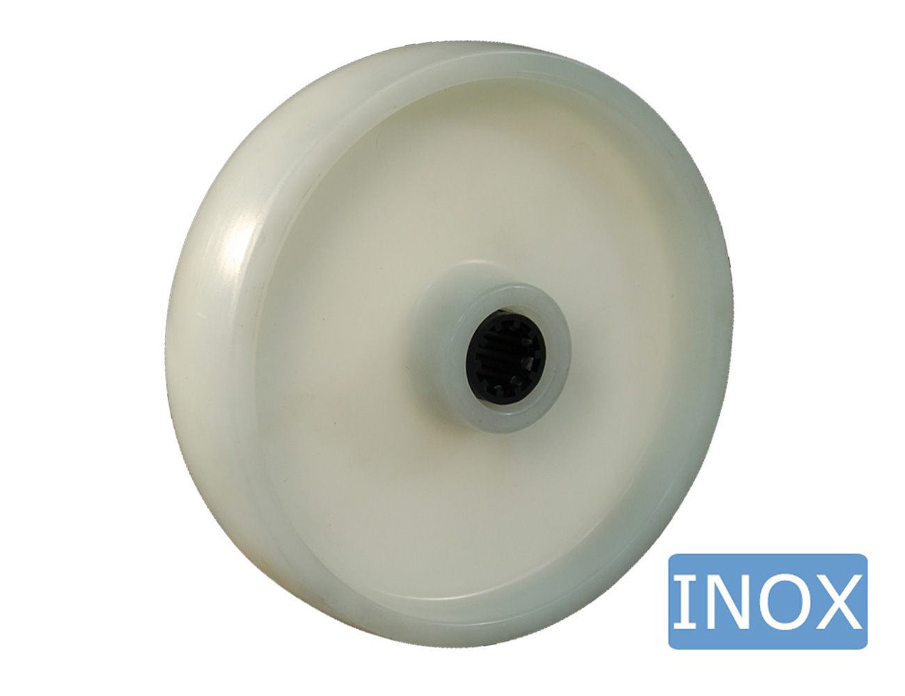 Hygienic castors polyamid - max 800 kg - stainless steel forks